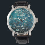 Van Gogh Almond Blossoms : Dark Teal Watch<br><div class="desc">Artist: Vincent Van Gogh
Title: Almond Blossoms
Altered by 2sweet4wordsDesigns/ PureVintage Love</div>