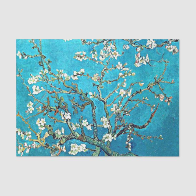 Van Gogh - Almond Blossoms, famous painting Tissue Paper (Front)