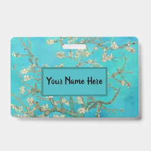 Van Gogh Almond Blossoms ID Badge