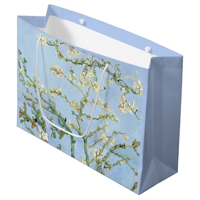 Van Gogh Almond Blossoms Large Gift Bag (Front Angled)