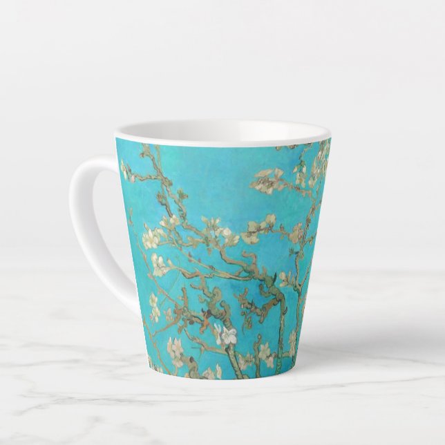 Van Gogh Almond Blossoms Latte Mug (Left Angle)