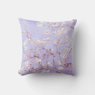 Van Gogh Almond Blossoms Lavender Cushion