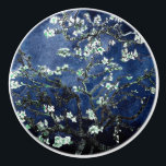 Van Gogh Almond Blossoms Midnight Blue Ceramic Knob<br><div class="desc">Artist: Vincent Van Gogh
Title: Almond Blossoms
Altered colour by 2sweet4wordsDesigns</div>