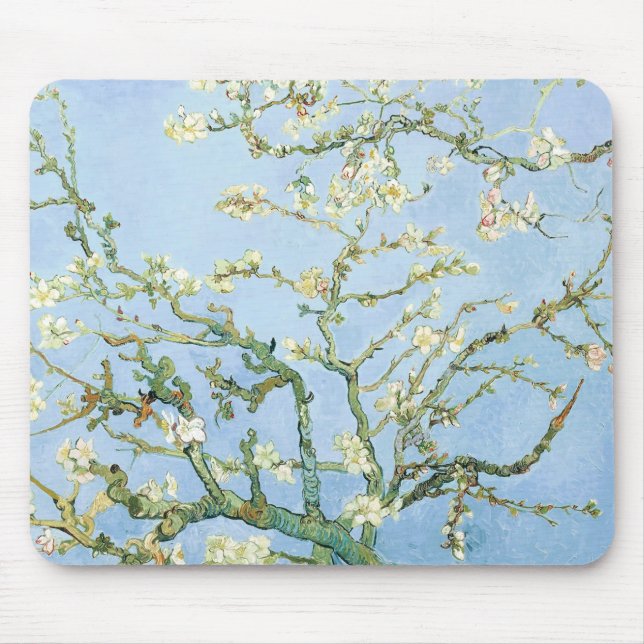 Van Gogh Almond Blossoms Mouse Mat (Front)