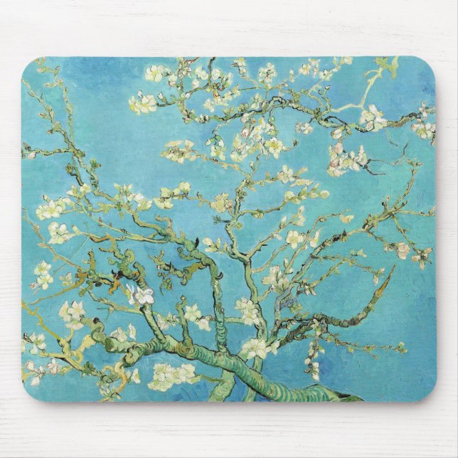 Van Gogh Almond Blossoms Mouse Mat (Front)