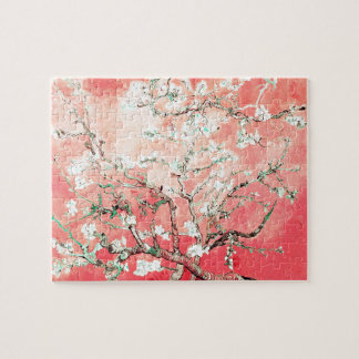 Van Gogh Almond Blossoms Peach Jigsaw Puzzle