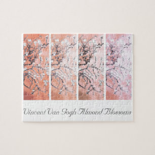 Van Gogh Almond Blossoms Peach Pink Jigsaw Puzzle