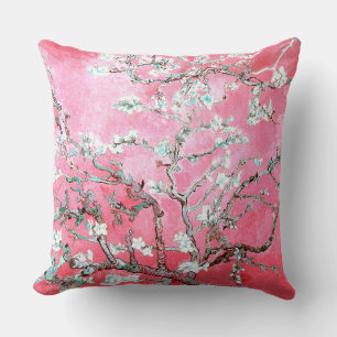 Van Gogh Almond Blossoms Pink Blue Cushion