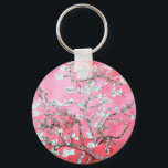 Van Gogh Almond Blossoms Pink Blue Key Ring<br><div class="desc">Artist: Vincent Van Gogh
 Title: Almond Blossoms
 altered colour by 2sweet4wordsDesigns

Almond Blossoms,  Vincent Van Gogh,  Van Gogh,  impressionism,  classic,  art,  artwork,  flowers,  floral,  pink,  blue</div>