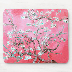 Van Gogh Almond Blossoms Pink Blue Mouse Mat