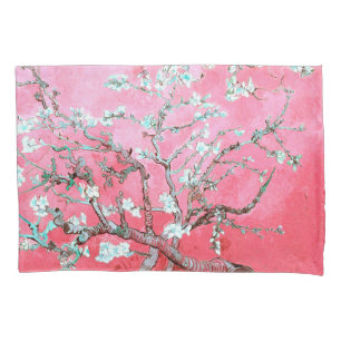 Van Gogh Almond Blossoms Pink Blue Pillowcase