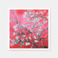 Van Gogh Almond Blossoms Red blue