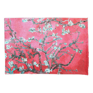 Van Gogh Almond Blossoms red blue Pillowcase
