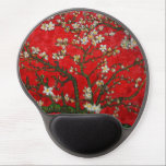 Van Gogh Almond Blossoms Red Gel Mouse Mat<br><div class="desc">Gel Mouse Pad featuring Vincent van Gogh’s oil painting Almond Blossoms (1890) in red. An almond tree blossoms white flowers in front of a red sky. A great gift for fans of impressionism and Dutch art.</div>