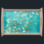 VAN GOGH - Almond Blossoms Serving Tray<br><div class="desc">"van gogh vincent",  "almond blossoms",  flowers,  "famous painting",  vintage,  "fine art",  floral,  blue,  vangogh</div>