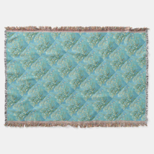 Van Gogh Almond Blossoms Throw Blanket