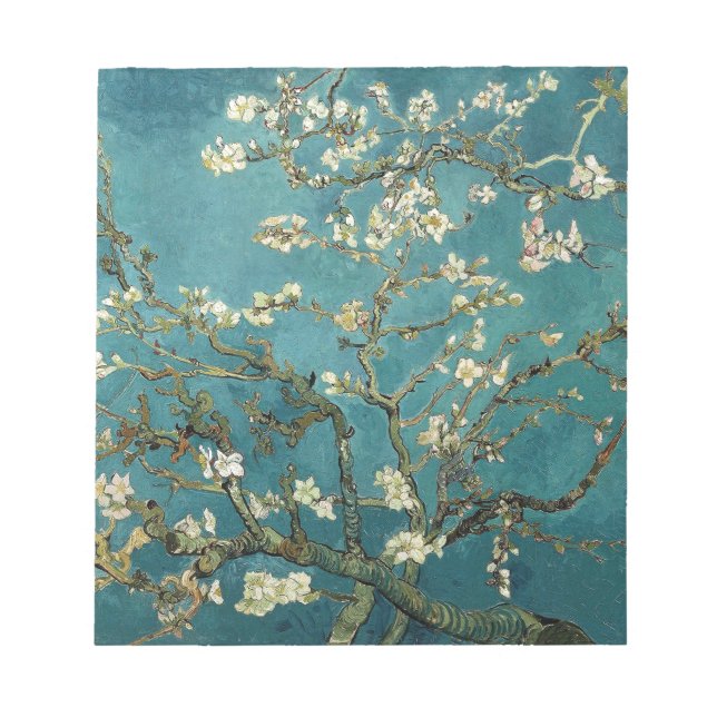Van Gogh Almond Branches In Bloom Notepad (Front)