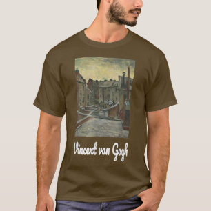 Van Gogh Art Backyards of Old Houses in Antwerp in T-Shirt
