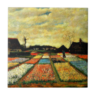 Van Gogh art: Flower Beds in Holland Tile