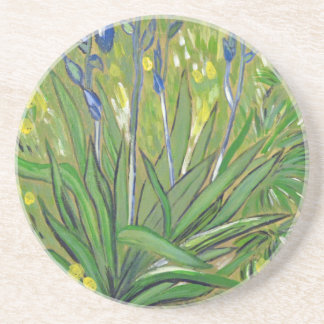Van Gogh art  Irises, acrylic reproduction Coaster