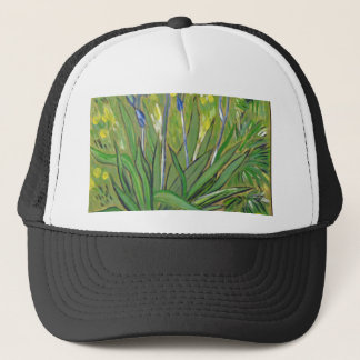 Van Gogh art  Irises, acrylic reproduction Trucker Hat
