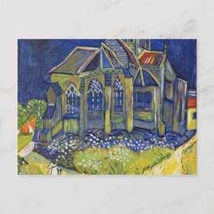 Van Gogh art reproduction, The Church at Auvers Postcard