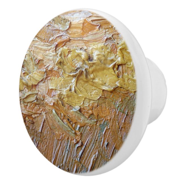 Van Gogh Artist Painting Abstract Brush Stroke Cer Ceramic Knob (Right)