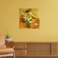 Van Gogh artwork, Japanese Vase with Roses,