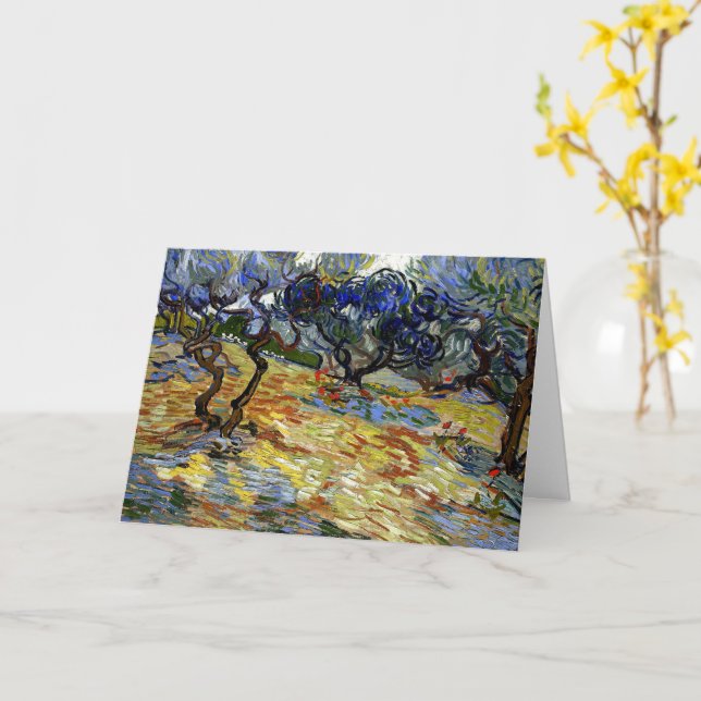 Van Gogh artwork, The Garden of Gethsemane Card (Yellow Flower)