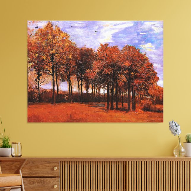 Van Gogh - Autumn Landscape, Canvas Print (Insitu(LivingRoom))