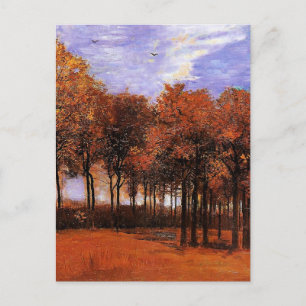 Van Gogh - Autumn Landscape, Postcard