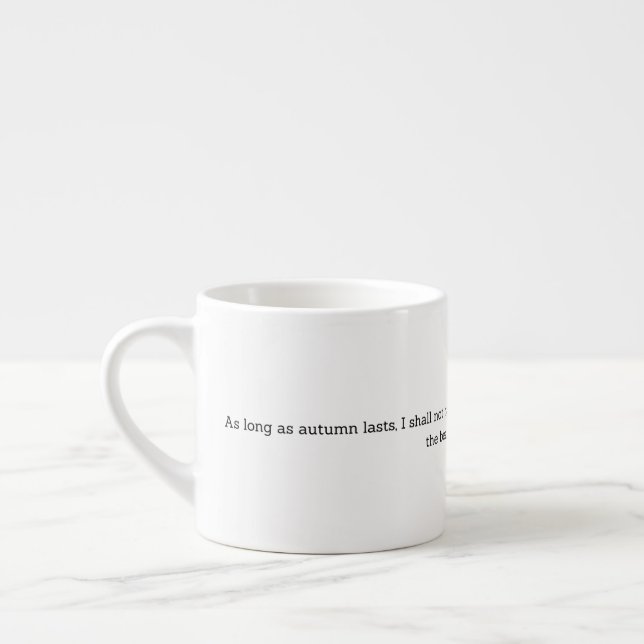 Van Gogh Autumn Quote Decor For Home Espresso Cup (Left)