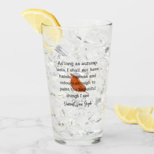 Van Gogh Autumn Quote Decor For Home Glass