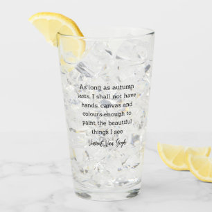 Van Gogh Autumn Quote Decor For Home Glass