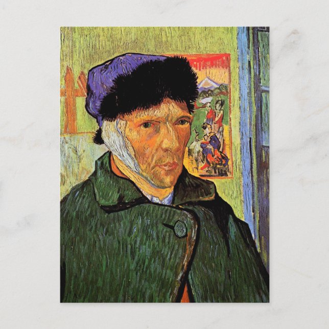 van Gogh Bandaged Ear Postcard (Front)