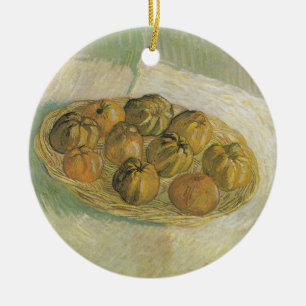 Van Gogh Basket of Apples - Classic Still Life Ceramic Tree Decoration