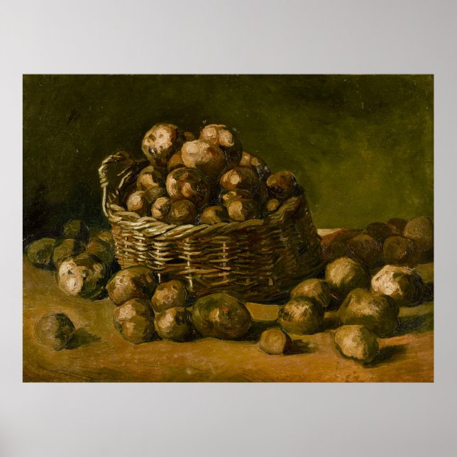Van Gogh Basket of Potatoes Poster (Front)