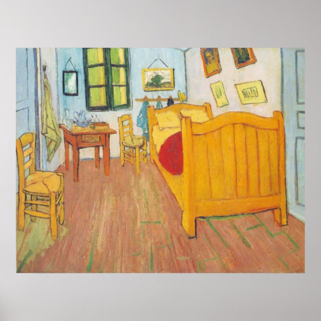 van Gogh - Bedroom in Arles (1889) Poster (Front)