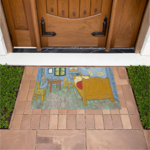 Van Gogh Bedroom in Arles - Classic Yellow & Blue Doormat