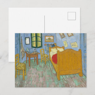 Van Gogh Bedroom in Arles - Classic Yellow & Blue Postcard
