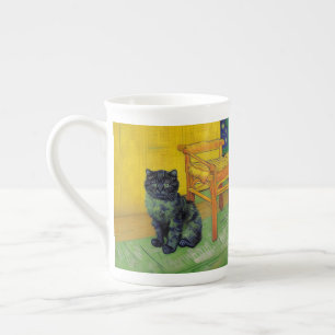 Van Gogh Black Cat Bone China Mug