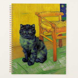 Van Gogh Black Cat Planner