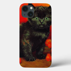 Van Gogh Black Kitten iPhone 13 Case