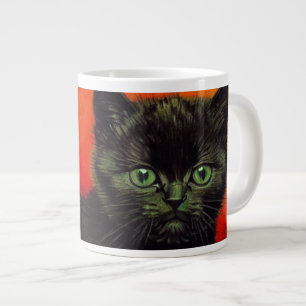 Van Gogh Black Kitten Large Coffee Mug