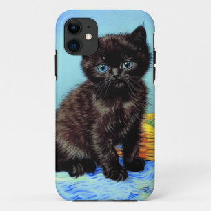 Van Gogh Black Kitten with Yarn iPhone 11 Case