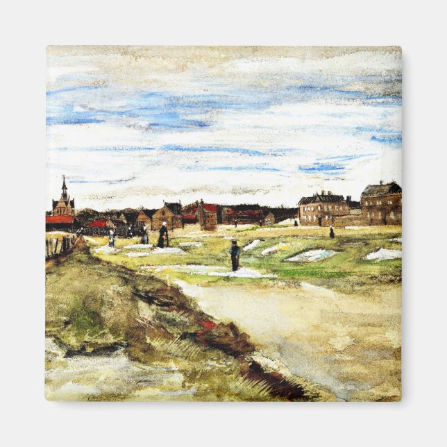 Van Gogh - Bleaching Ground at Scheveningen,  Magnet (Front)