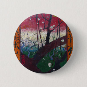 Van Gogh Blooming Plum Tree 6 Cm Round Badge