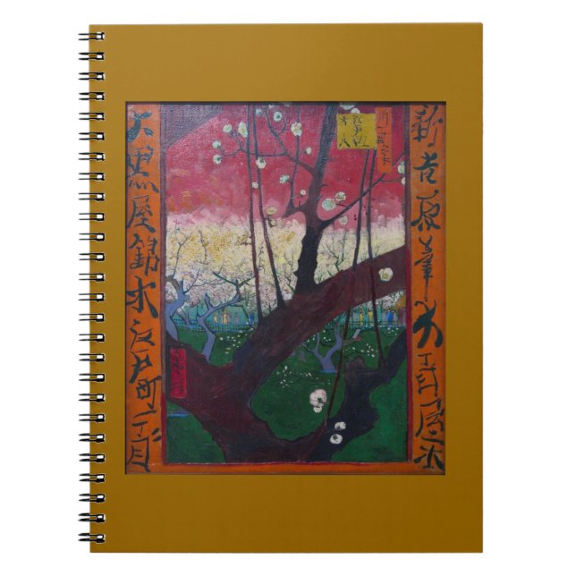 Van Gogh Blooming Plum Tree Notebook (Front)