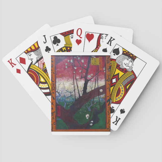 Van Gogh Blooming Plum Tree Playing Cards (Back)