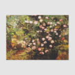 Van Gogh - Blooming Rose Bush Tissue Paper<br><div class="desc">Blooming Rose Bush,  fine art painting by Vincent van Gogh</div>